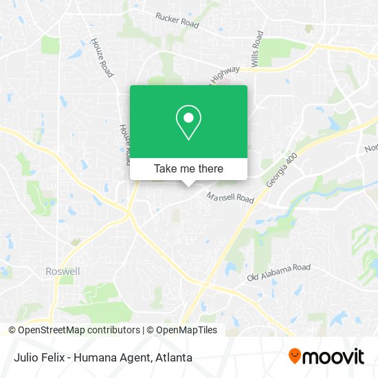 Julio Felix - Humana Agent map