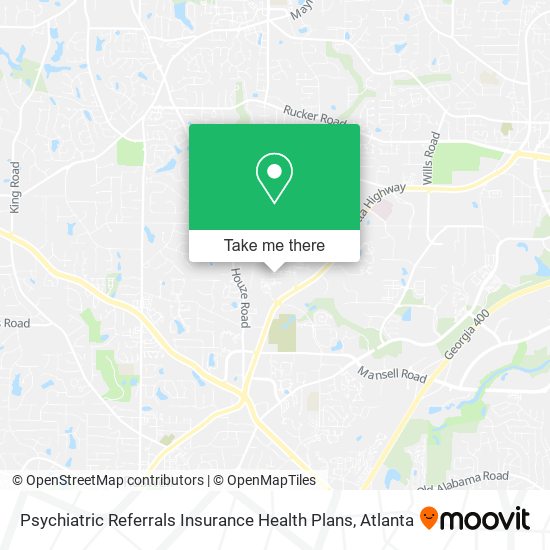 Mapa de Psychiatric Referrals Insurance Health Plans