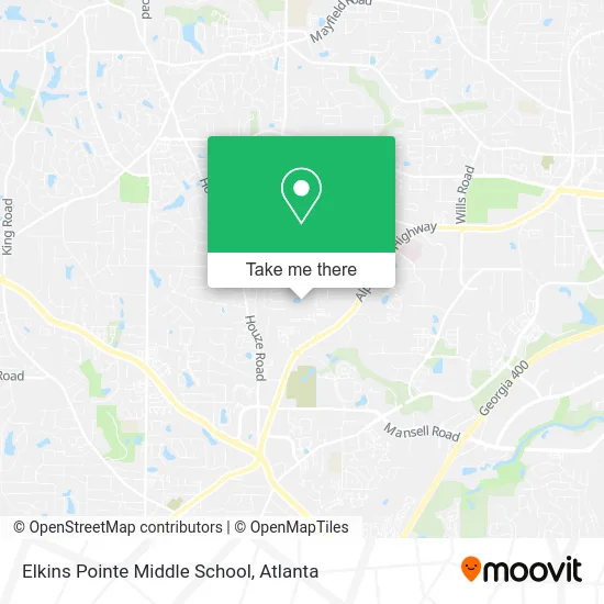 Elkins Pointe Middle School map