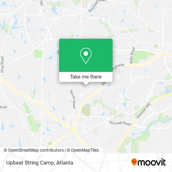 Upbeat String Camp map