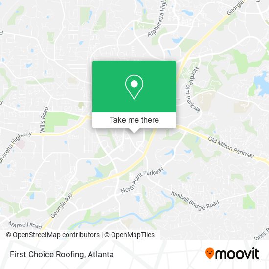 Mapa de First Choice Roofing