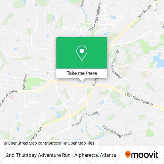 Mapa de 2nd Thursday Adventure Run - Alpharetta