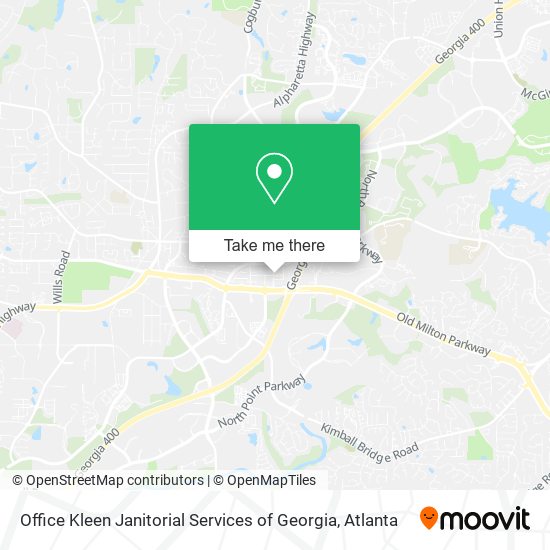 Office Kleen Janitorial Services of Georgia map