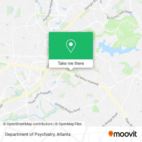 Department of Psychiatry map