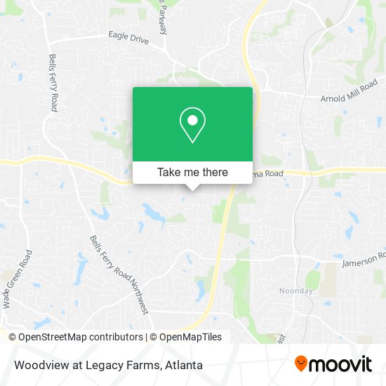 Mapa de Woodview at Legacy Farms