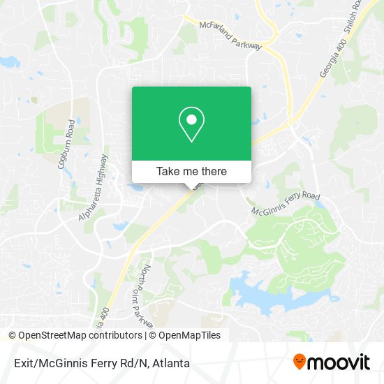 Exit/McGinnis Ferry Rd/N map