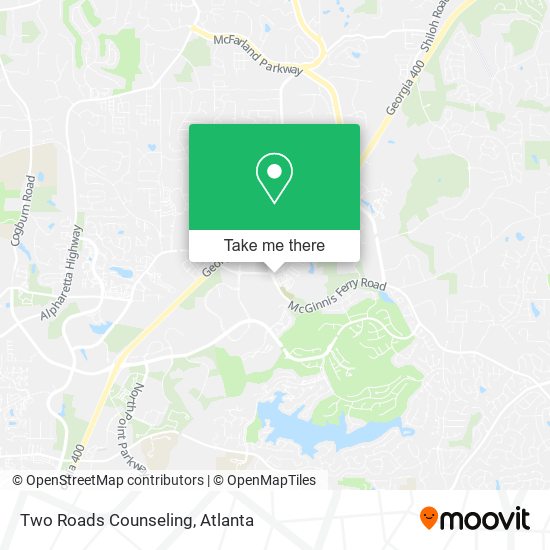 Two Roads Counseling map