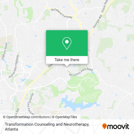 Transformation Counseling and Neurotherapy map