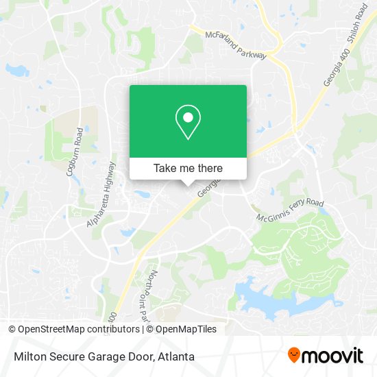 Milton Secure Garage Door map