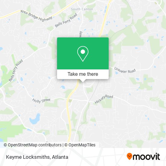 Keyme Locksmiths map