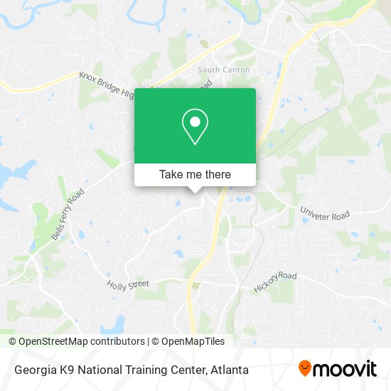 Mapa de Georgia K9 National Training Center