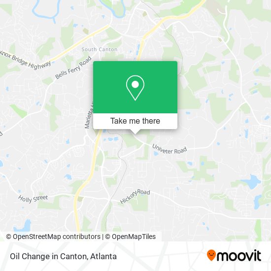 Mapa de Oil Change in Canton