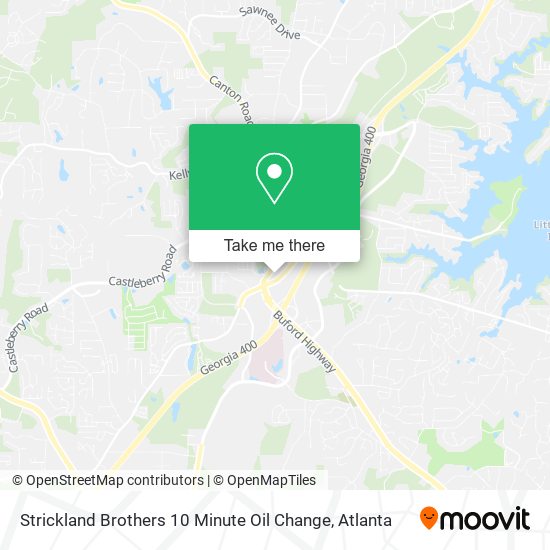 Mapa de Strickland Brothers 10 Minute Oil Change