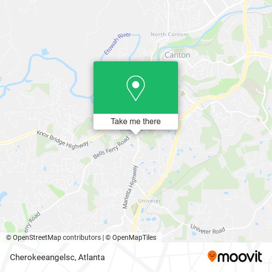 Cherokeeangelsc map