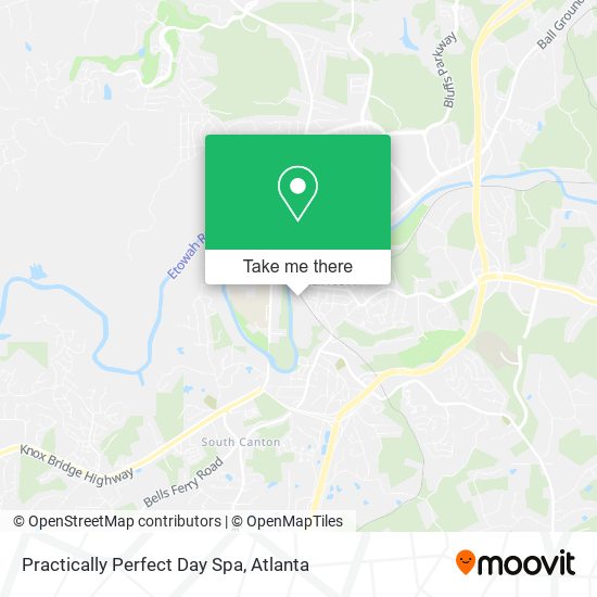 Mapa de Practically Perfect Day Spa