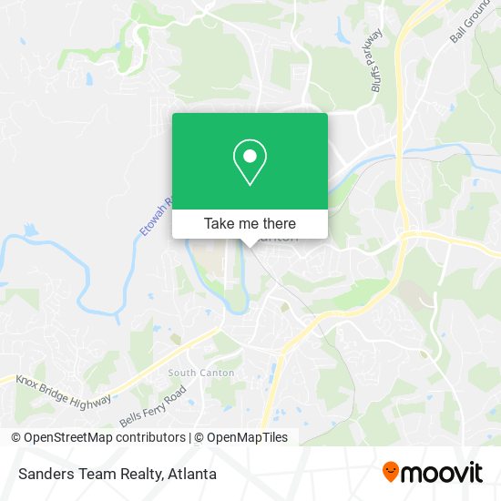 Sanders Team Realty map