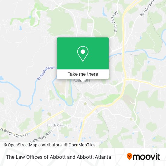 The Law Offices of Abbott and Abbott map