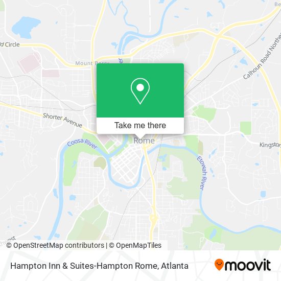 Hampton Inn & Suites-Hampton Rome map