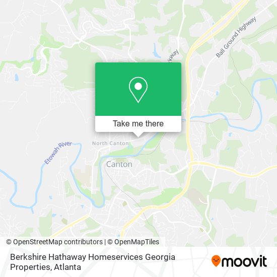 Berkshire Hathaway Homeservices Georgia Properties map