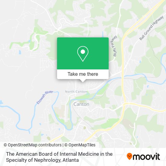 Mapa de The American Board of Internal Medicine in the Specialty of Nephrology