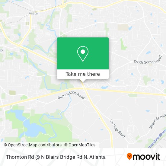 Mapa de Thornton Rd @ N Blairs Bridge Rd N