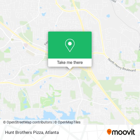 Hunt Brothers Pizza map