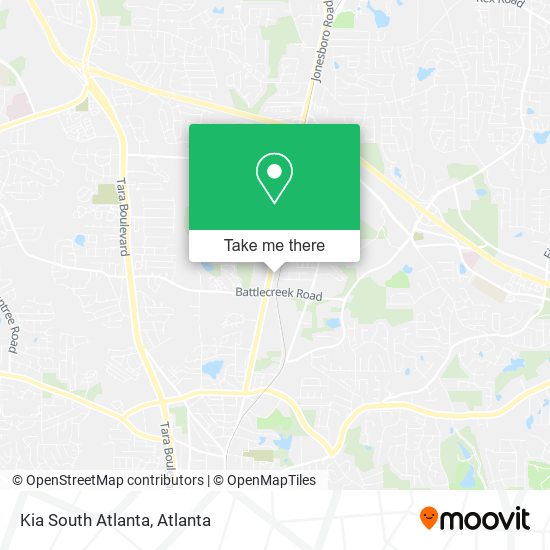 Kia South Atlanta map
