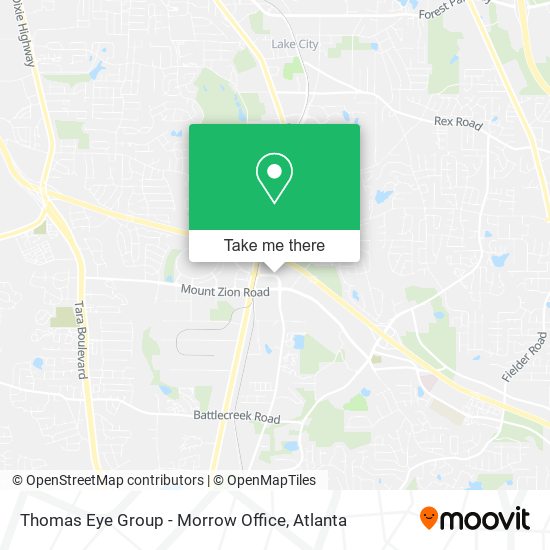 Mapa de Thomas Eye Group - Morrow Office