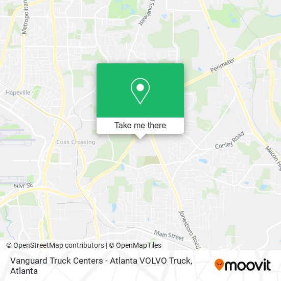 Mapa de Vanguard Truck Centers - Atlanta VOLVO Truck
