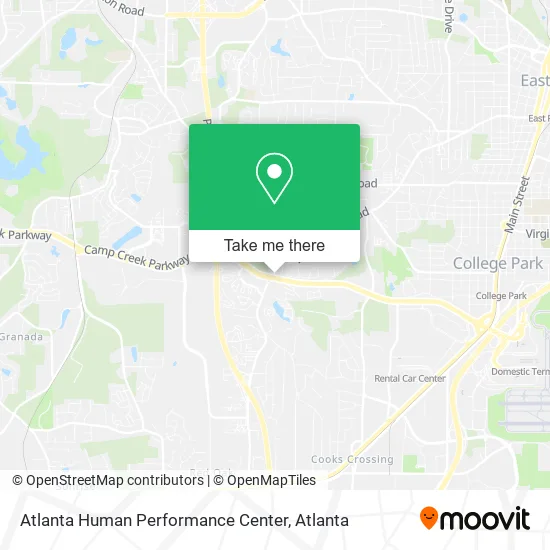 Atlanta Human Performance Center map