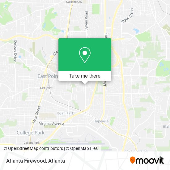 Atlanta Firewood map