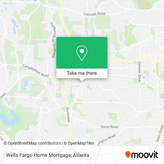 Wells Fargo Home Mortgage map
