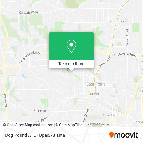 Mapa de Dog Pound ATL - Dpac