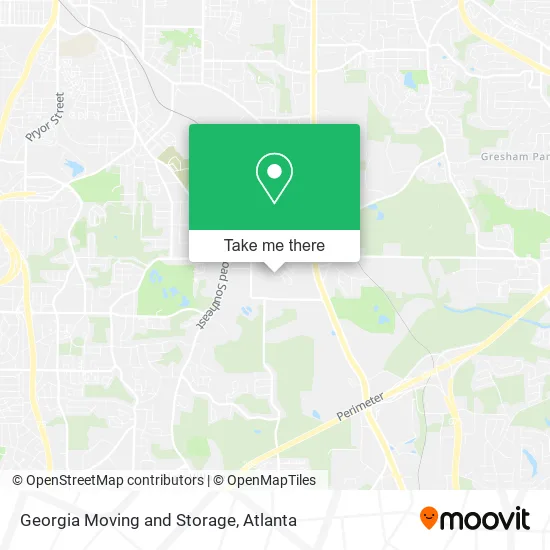 Georgia Moving and Storage map