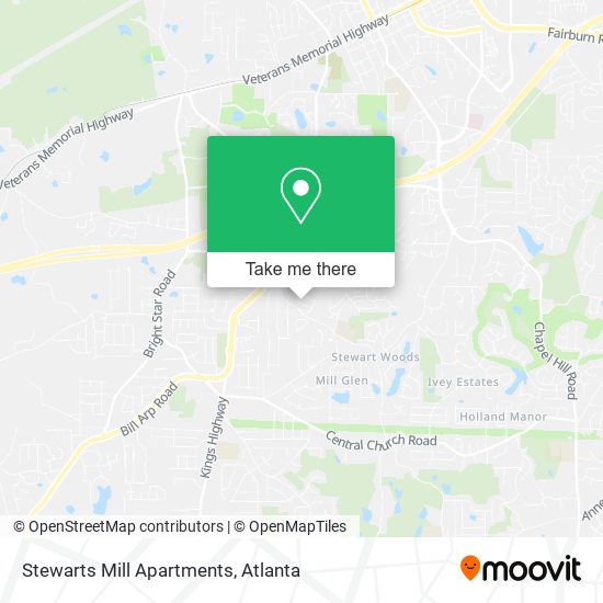 Stewarts Mill Apartments map