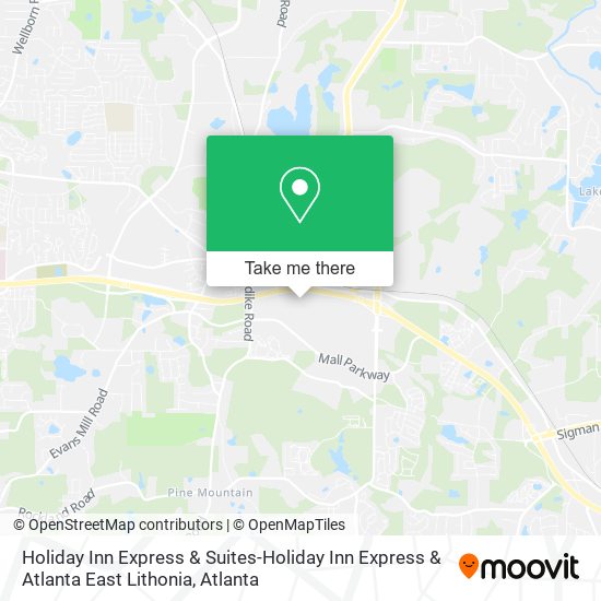 Holiday Inn Express & Suites-Holiday Inn Express & Atlanta East Lithonia map