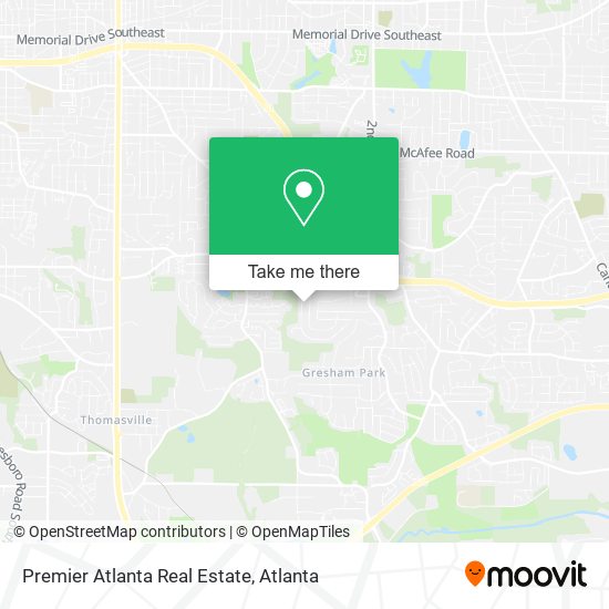 Mapa de Premier Atlanta Real Estate