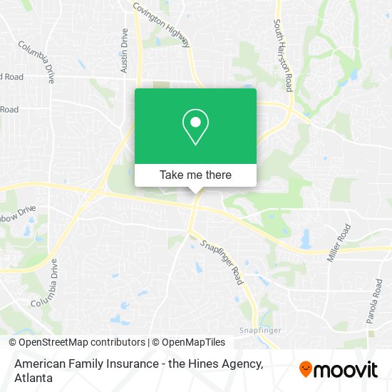American Family Insurance - the Hines Agency map