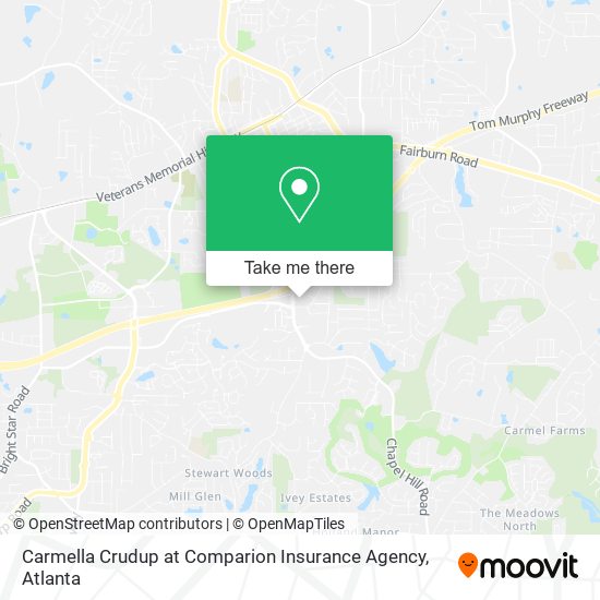 Carmella Crudup at Comparion Insurance Agency map