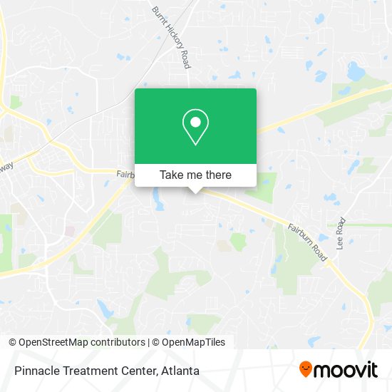 Pinnacle Treatment Center map