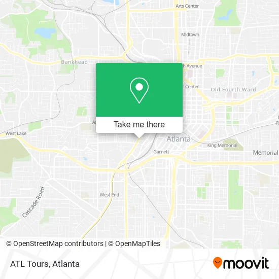 ATL Tours map