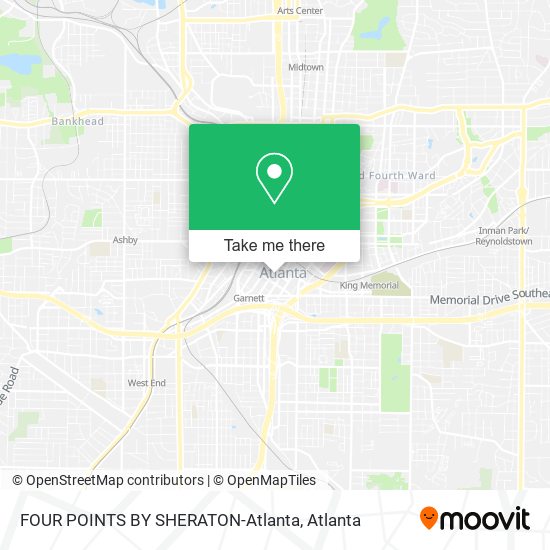 Mapa de FOUR POINTS BY SHERATON-Atlanta