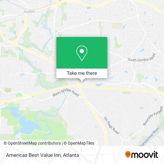 Americas Best Value Inn map