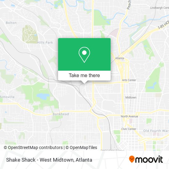 Mapa de Shake Shack - West Midtown