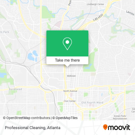 Professional Cleaning map