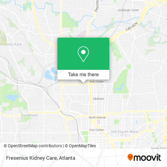 Fresenius Kidney Care map