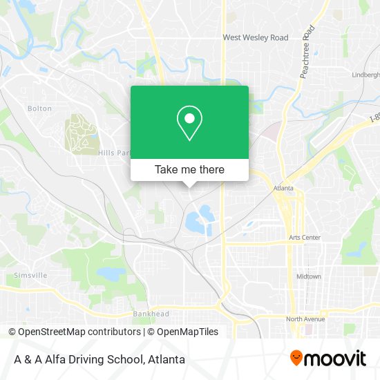 A & A Alfa Driving School map