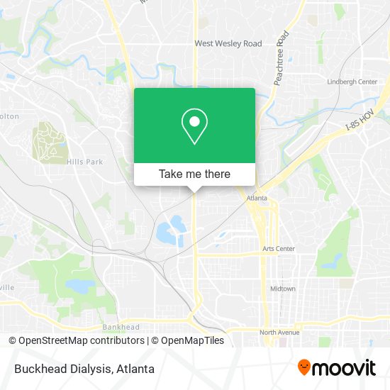 Mapa de Buckhead Dialysis