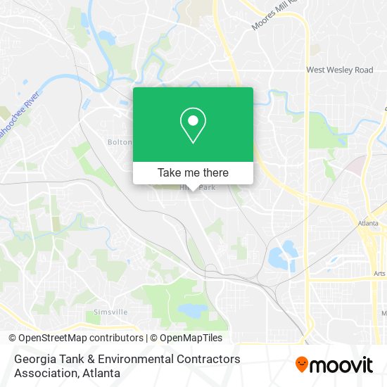 Georgia Tank & Environmental Contractors Association map