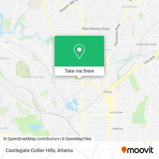 Castlegate Collier Hills map